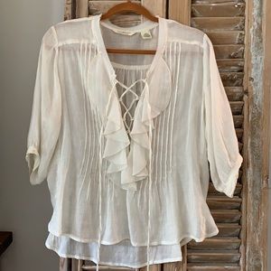 Ralph Lauren tuxedo blouse